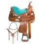 Turquoise Bling Youth Western Show Miniature Pony Saddle