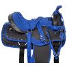 Royal Blue Trail Synthetic Western Horse Saddle Tack Set