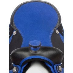 9924 Royal Blue Trail Synthetic Western Horse Saddle Tack Set