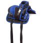 Blue Kids Barrel Racing Show Trail Western Mini Pony Synthetic Saddle Tack Set