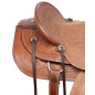 Heavy Duty Western Roping Wade Tree Ranch Working Leather Tooled Horse Saddle Tack 16