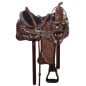 Antique Show Barrel Western Pleasure Trail Leather Horse Saddle Tack 16"