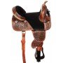 Treeless Draft Horse Antique Oil Extra Wide Western Trail Show Saddle