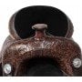 16" Dark Antique Treeless Extra Wide Western Leather Tooled Horse Saddle Tack Set