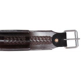 BC035 Dark Oil Premium Western Horse Saddle Leather Back Cinch