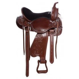 110929G New Gaited Tree Comfy Western Trail Riding Leather Horse Saddle Tack Set