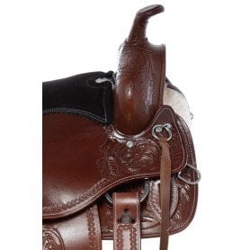 110929G New Gaited Tree Comfy Western Trail Riding Leather Horse Saddle Tack Set