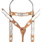 Chestnut Premium Tooled Western Silver Show Parade Leather Horse Tack Set