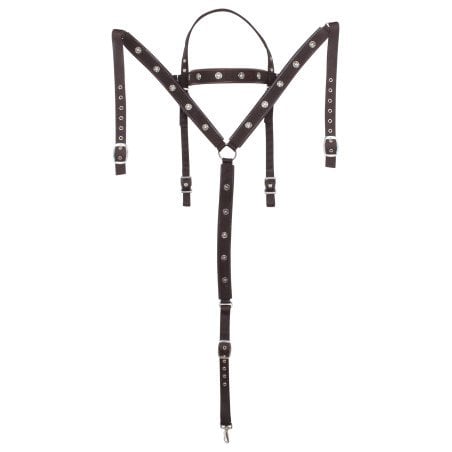 Brown Synthetic Nylon Texas Star Silver Show Western Horse Tack Set