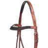 Premium Crystal Show Jumping English Leather Horse Bridle Tack Set