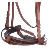 Premium Crystal Show Jumping English Leather Horse Bridle Tack Set