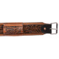Antique Western Back Cinch Fern Tooled Leather Premium Horse Saddle Flank Strap