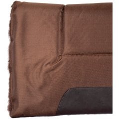 SP086 Brown Canvas Synthetic Fleece Western Horse Saddle Pad Pleasure Trail