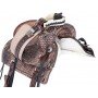 Youth Kids Antique Oil Hard Seat Western Roping Ranch Rodeo Leather Horse Saddle Tack Set