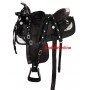 17 Black Light Weight Synthetic Saddle W Tack & Pad