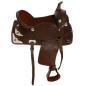 Draft Horse Leather Silver Show Saddle W Tack 16