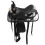 Black Show Parade Saddle Lots Of Silver 16