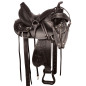 Gaited Black Comfy Seat Western Pleasure Trail Endurance Leather Tooled Horse Saddle Tack Set