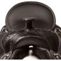 Gaited Black Comfy Seat Western Pleasure Trail Endurance Leather Tooled Horse Saddle Tack Set
