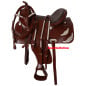 Tooled Gorgeous Mahogany Show Western Horse Saddle 16
