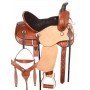 Youth Kids Rough Out Ranch Roping Western Leather Horse Saddle Tack Set