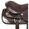 Synthetic Black Texas Star Show Horse Saddle Tack 16 17