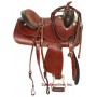 15 Mahogany Western Pleasure Trail Saddle W Rough Out Seat