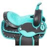 Turquoise Western Crystal Show Youth Kids Seat Full Horse Saddle Tack