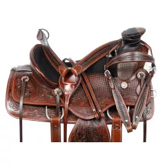AceRugs 10” 12” 13” Western Youth Kids Ranch Roping Leather Pony Horse Saddle TACK Set Included 
