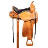 Tan Gaited Western Leather Comfy Pleasure Trail Horse Saddle