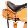 Tan Tooled Western Leather Comfy Pleasure Trail Quarter Horse Saddle Tack