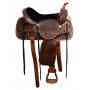 AceRugs Western Pleasure Trail Classic Leather Horse Saddle Tack Set 15 16 17 18