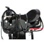 Black Show Western Deep Padded Seat Saddle Tack 15 17