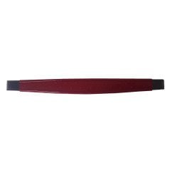 Red English Leather Show Saddle Browband