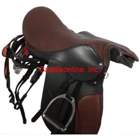16-17 Brown All Purpose English Saddle Package