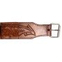 Back Cinch Western Horse Saddle Leather Bucking Strap Brown