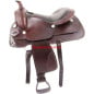 New 16 oil heavy duty all leather brown saddle