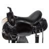 Gaited Trail Leather Black Round Skirt Horse Saddle Tack Set