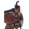 Western Pleasure Trail Gaited Leather Horse Saddle Tack Set 16 17 18