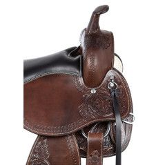 111085 Western Pleasure Trail Gaited Leather Horse Saddle Tack Set