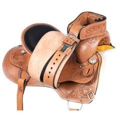 119005 All Purpose Comfy Pleasure Trail Riding Western Leather Horse Saddle Tack Set