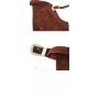Brown Leather Western Suede Chaps M L
