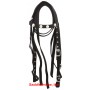 Black Red Western Trail Synthetic Saddle Tack 13