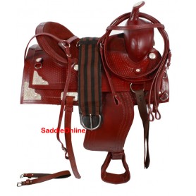 16 Western Show Saddle Tack Package Headstall Reins