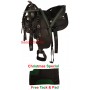 New 10 13 Black Synthetic Pony Western Texas Star Saddle