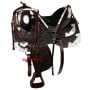 Exquisite Custom Made Brown Silver Show Saddle Tack 16