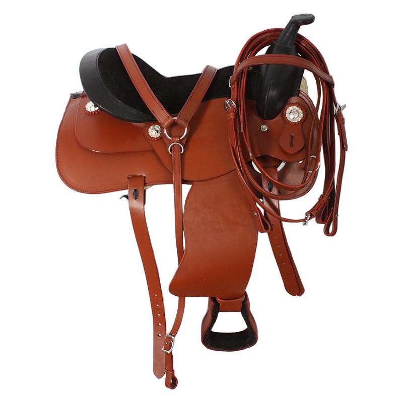 12 Western Pony Youth Child Leather Saddle & tack