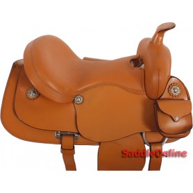 Amazingly Comfortable Tan Trail Pleasure Horse Saddle 16