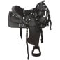 Black Light Weight Comfortable Western Trail Saddle 15