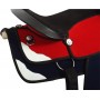 Red White Blue Synthetic Western Saddle 12-13